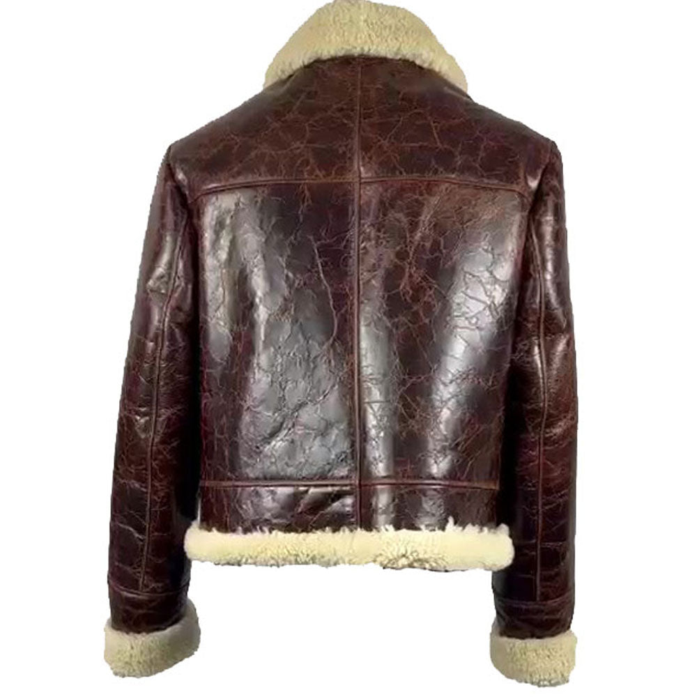 Wayne Nash Brown vintage oxblood B3 Bomber Jacket