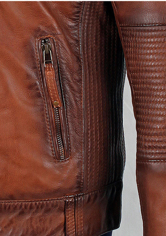 Stylish Jacket Ruda Burnished Leather