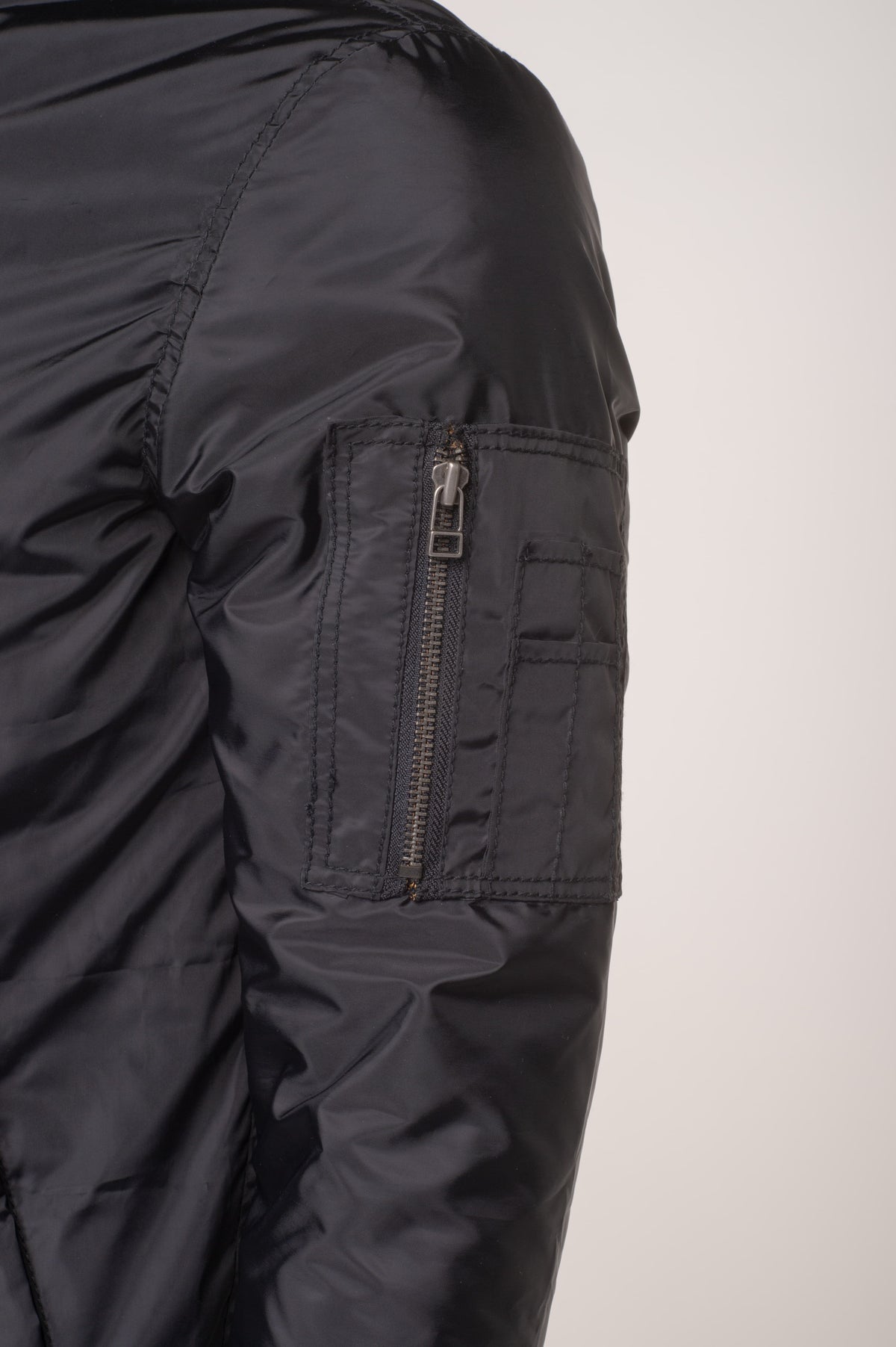 Allan's Ribbed Waist Nylon Flight Jacket