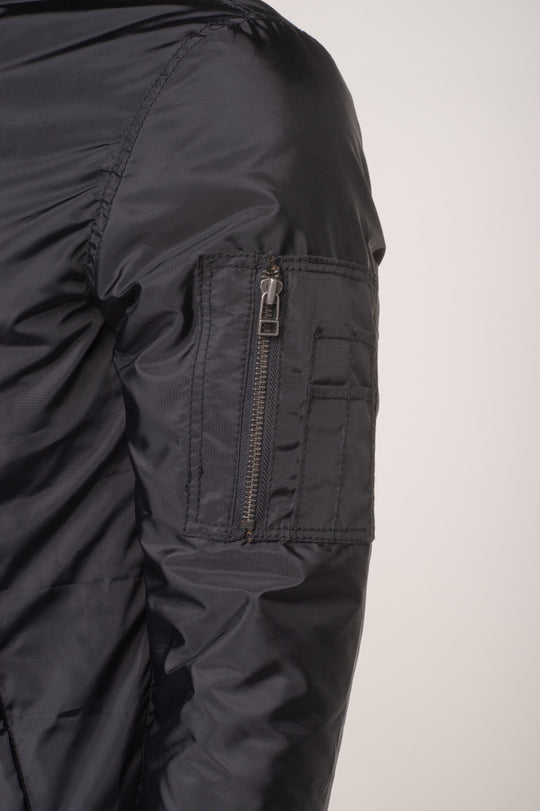 Allan's Ribbed Waist Nylon Flight Jacket