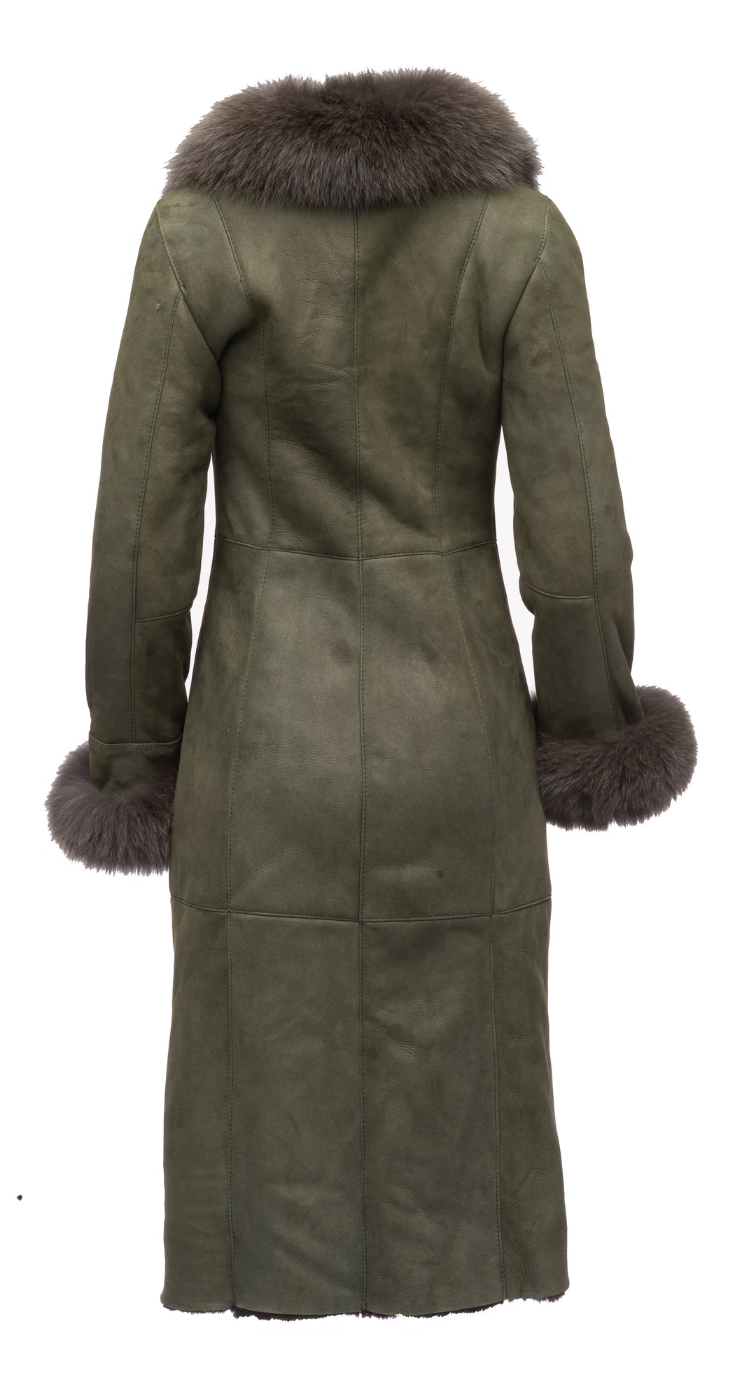 Soft Caitlan's Shearling Sheepskin Long Coat for Women