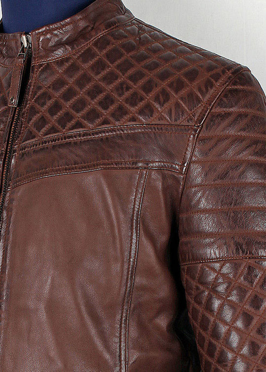 Comfortable Tawton Brown Leather Jacket