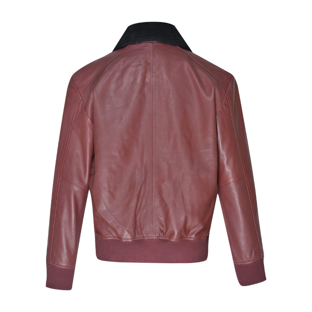 Justin's Burgundy A2 Bomber jacket